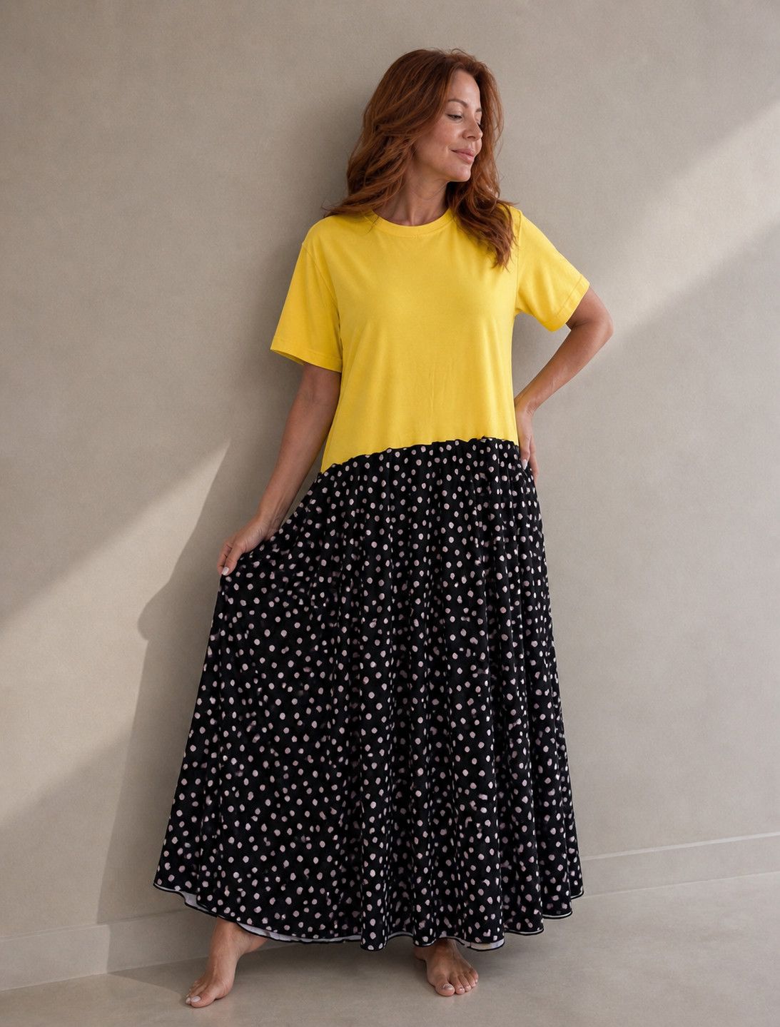 Polka Chic Maxi Dress
