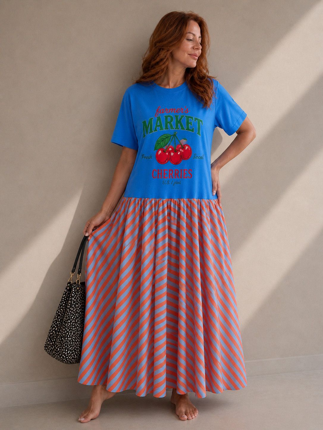 Cherry Market Maxi Dress