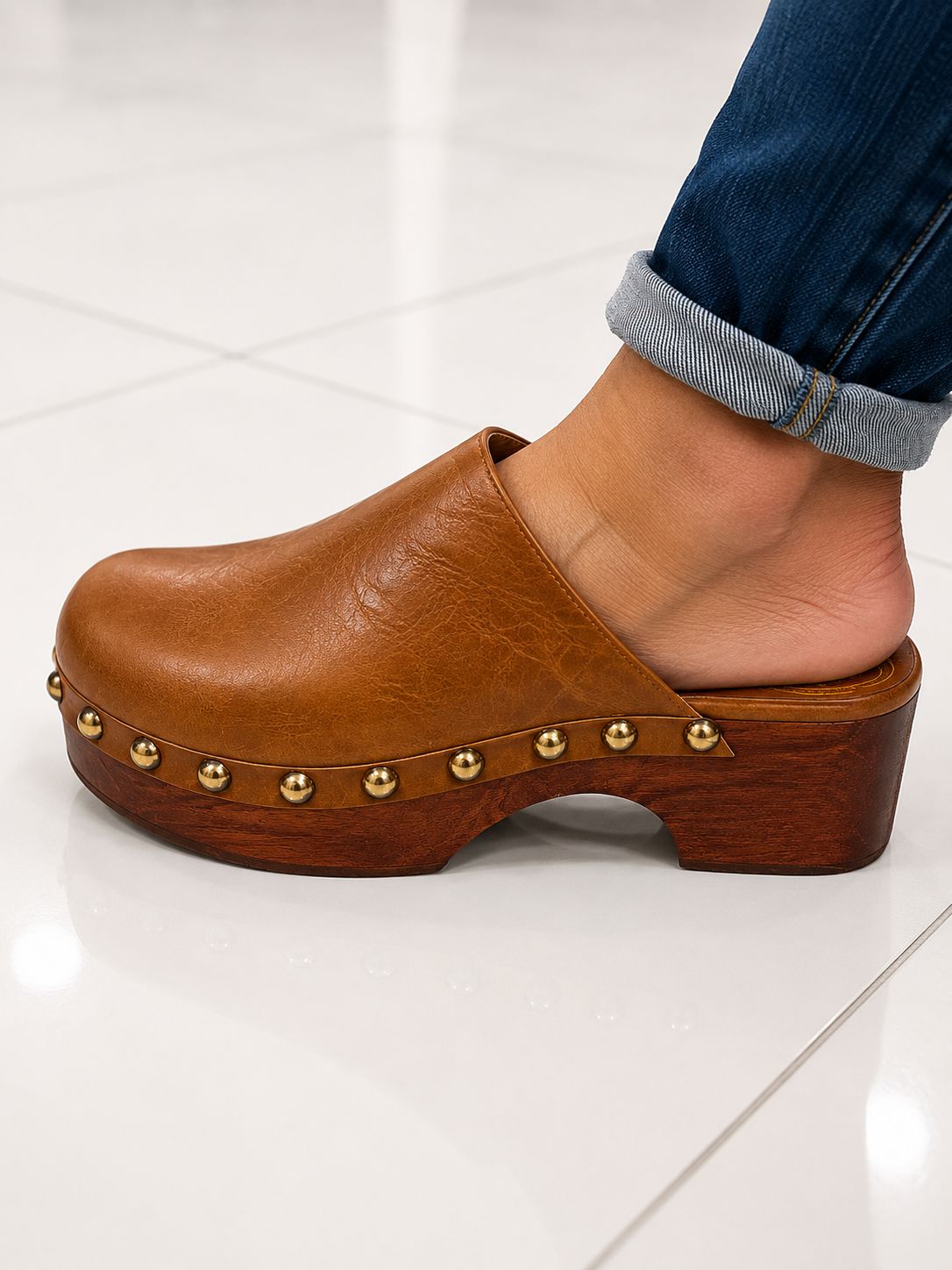 Wooden Luxe Clogs