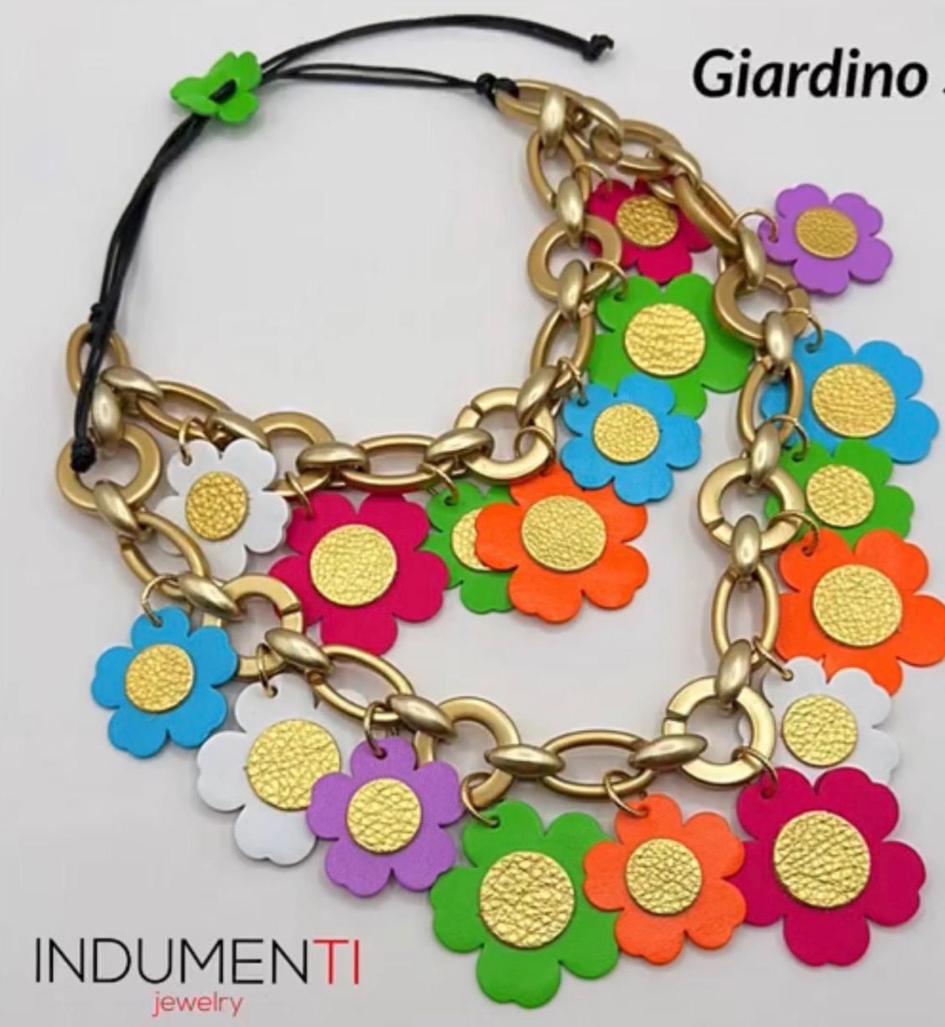 Giardino Leather Necklace Indumeni