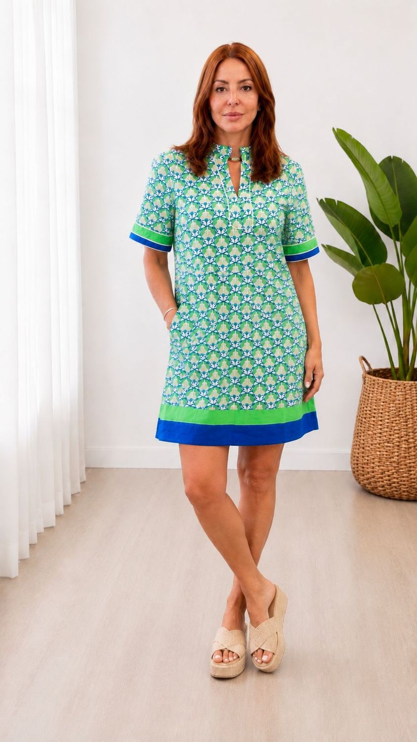 Vintage Floral Puff Sleeve Mini Dress