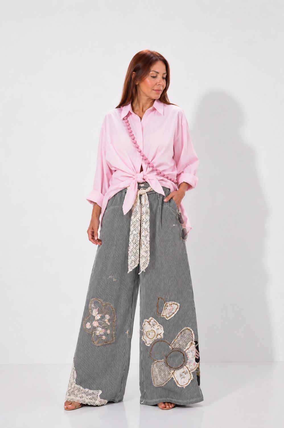 Black stripes pant