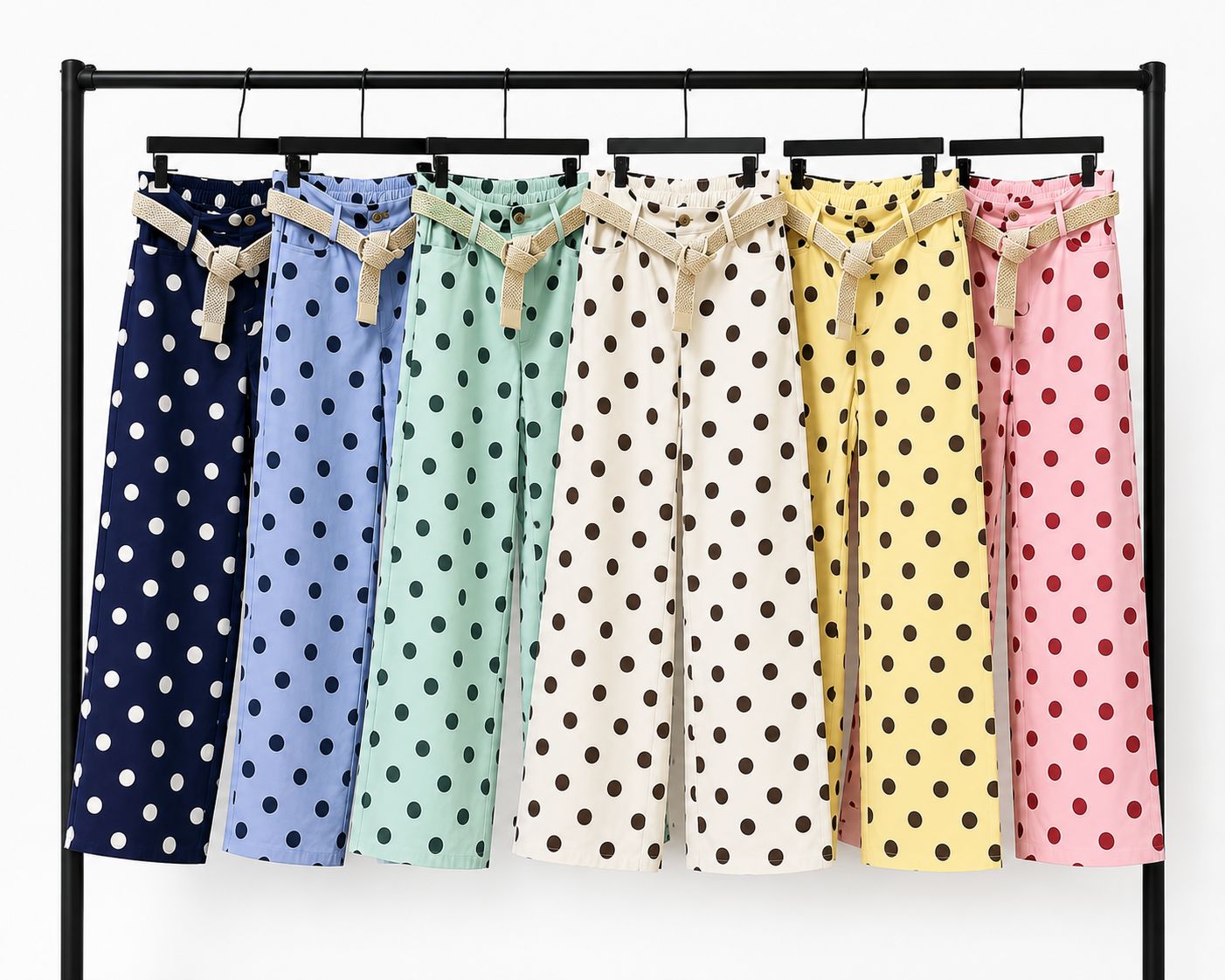Polka Wide Pants one size