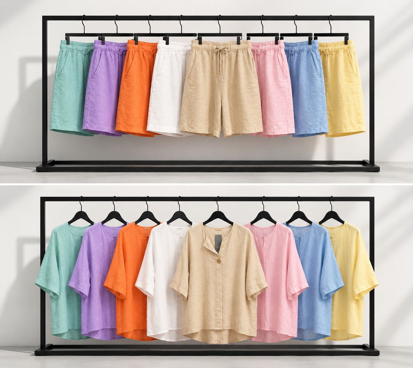 Coastal Breeze Linen Shorts