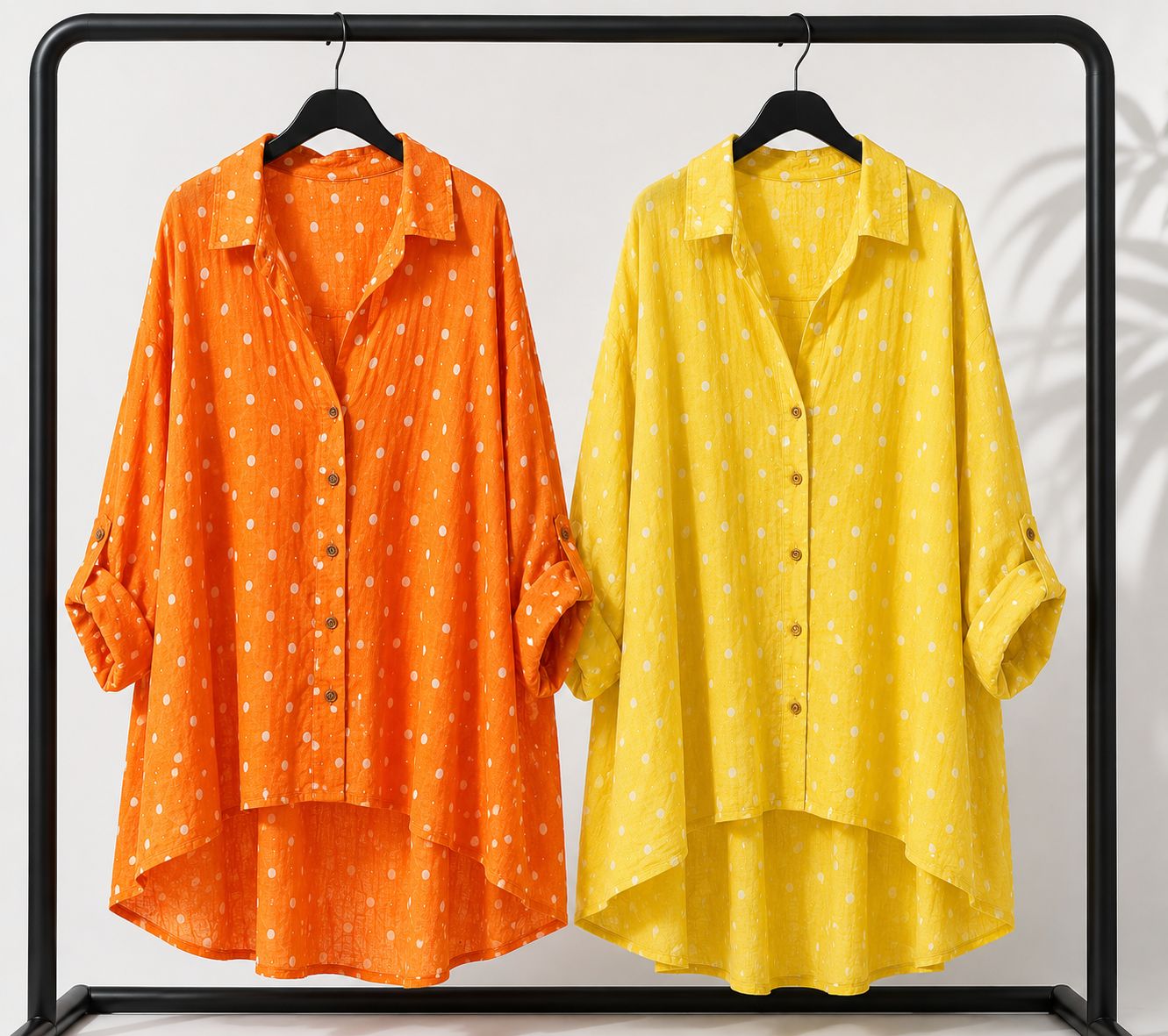 Italian Linen Polka Dot Shirt