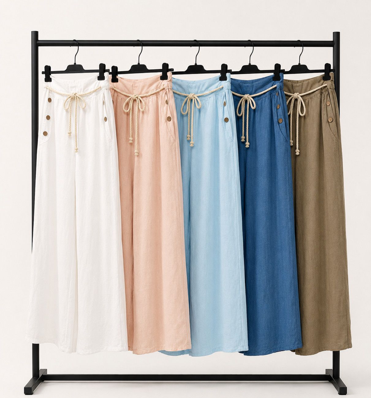 Italian Linen Palazzo Pants