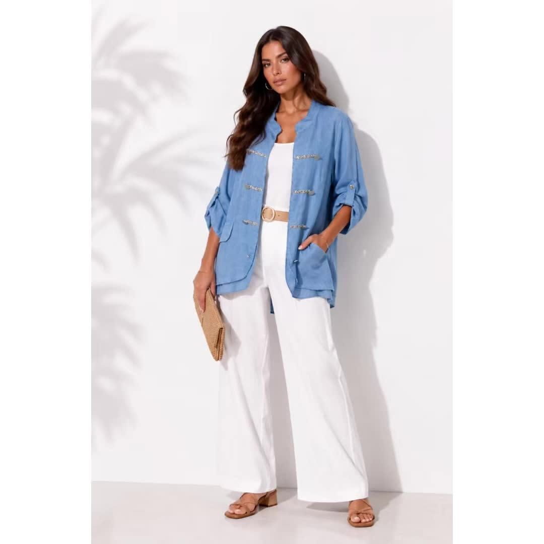 Linen Military Jacket