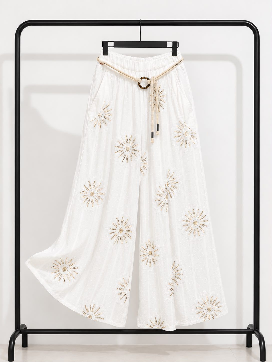 Sunburst Sequin Palazzo Pant