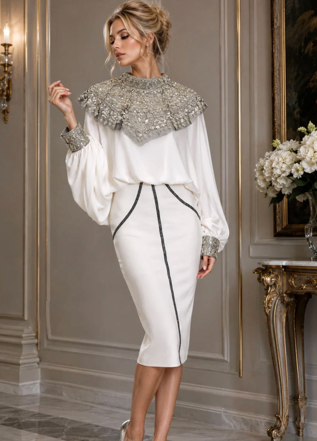 SEQUIN EMBELLISHED TOP