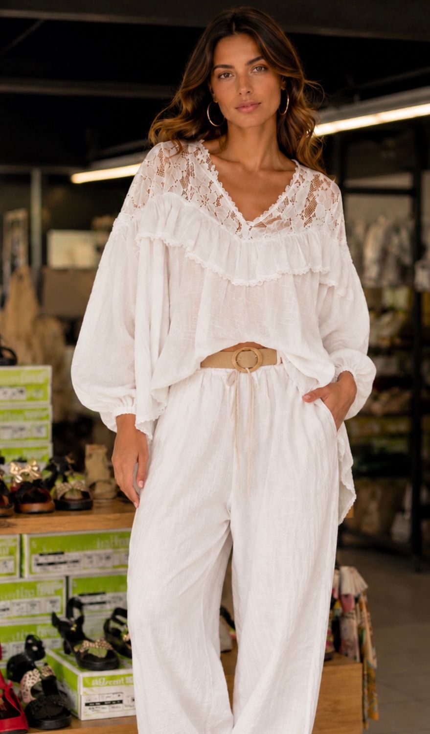Lace Breeze Linen Set