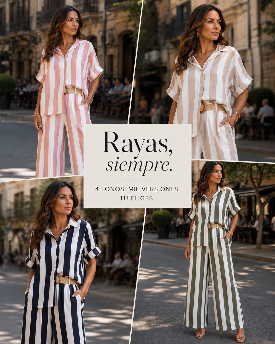 Stripe Linen Set
