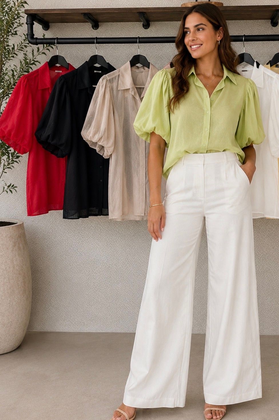 Plain Cotton Gauze Top one size