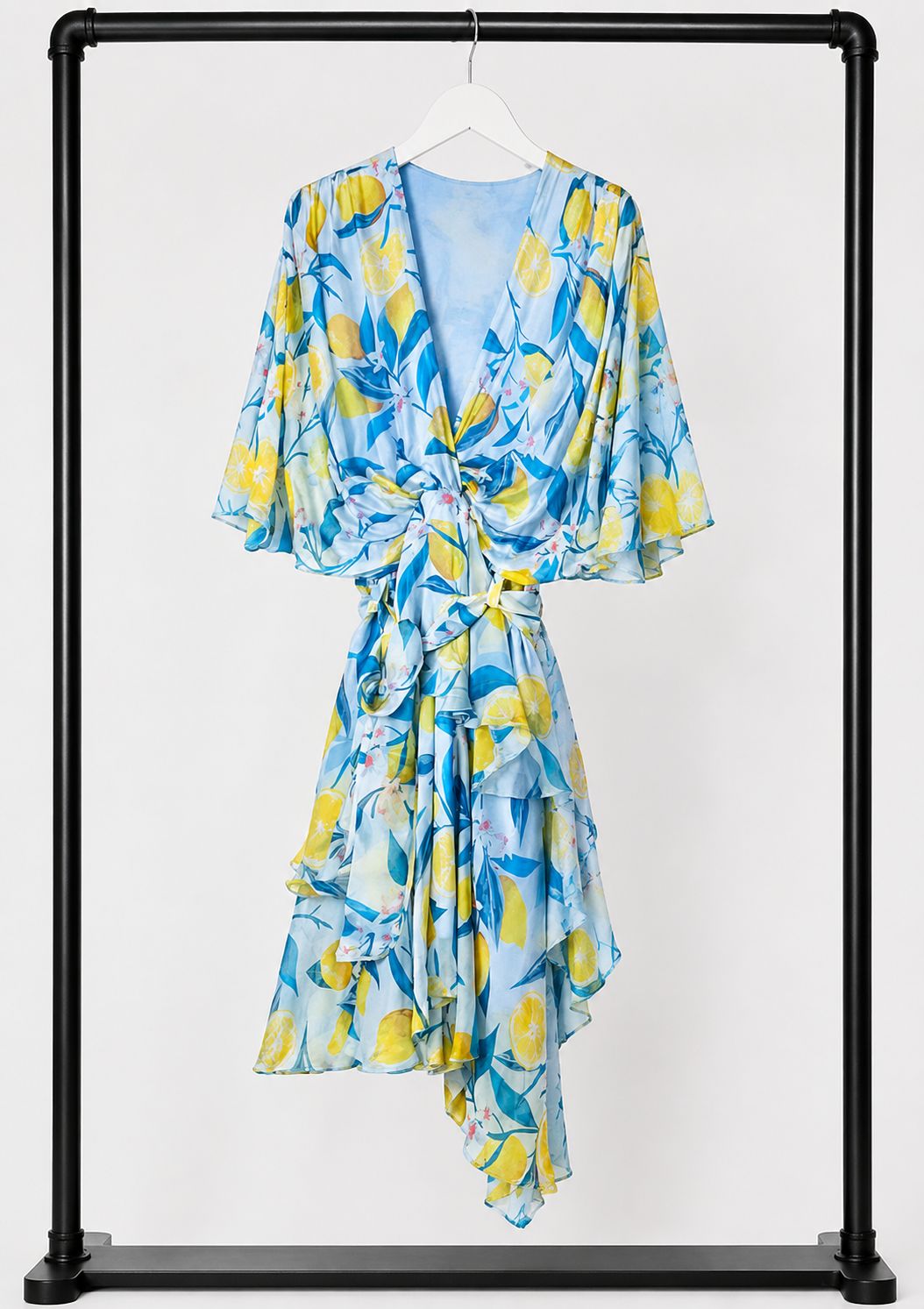 Lemon Blossom Silk Dress