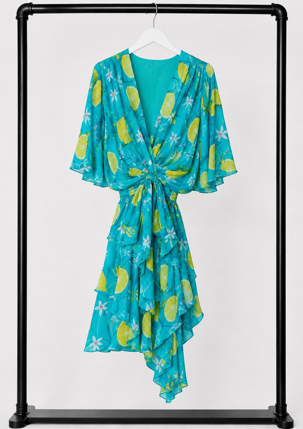Lemon Blossom Silk Dress 2