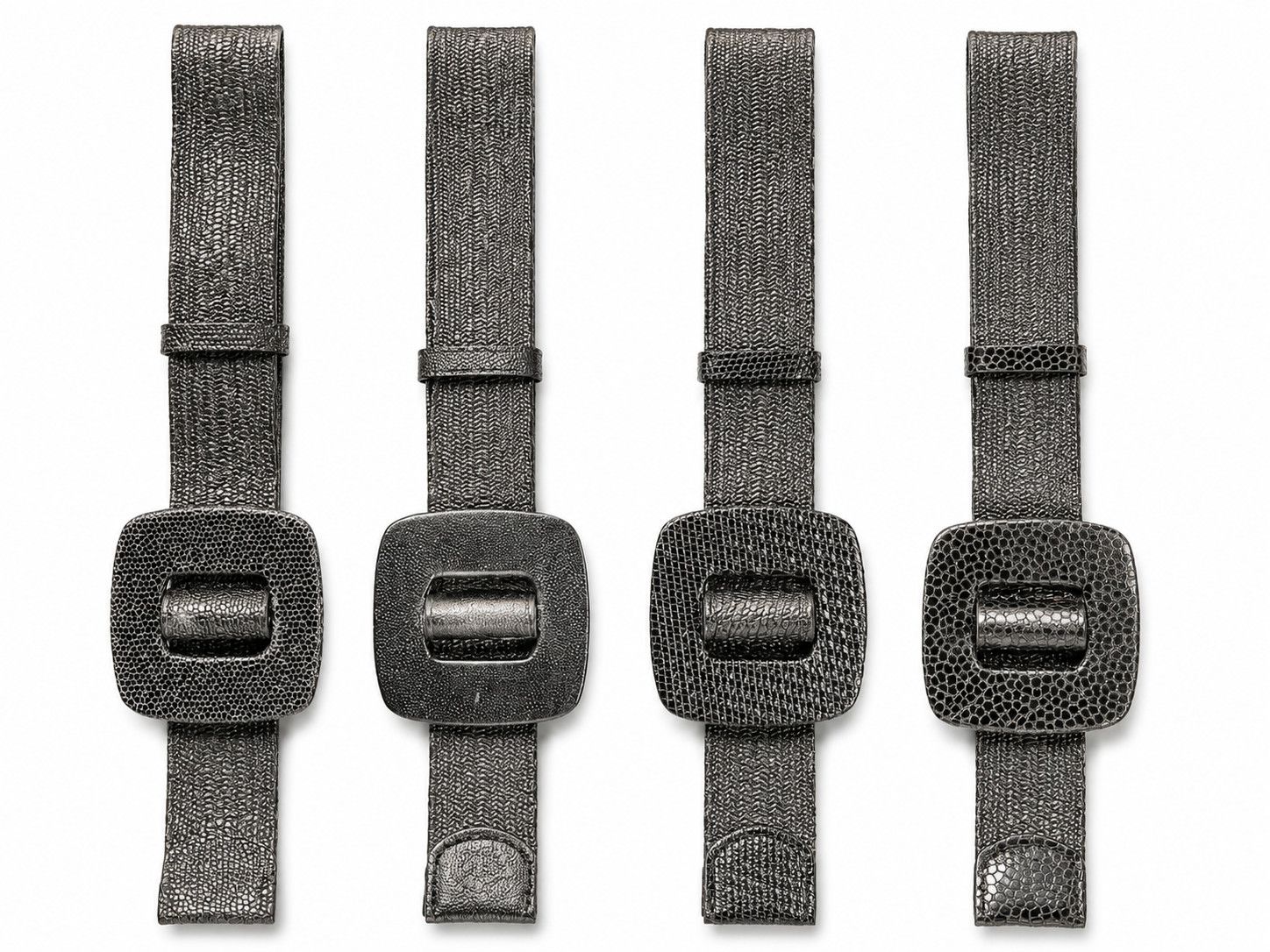 Pewter Luxe Leather Belt