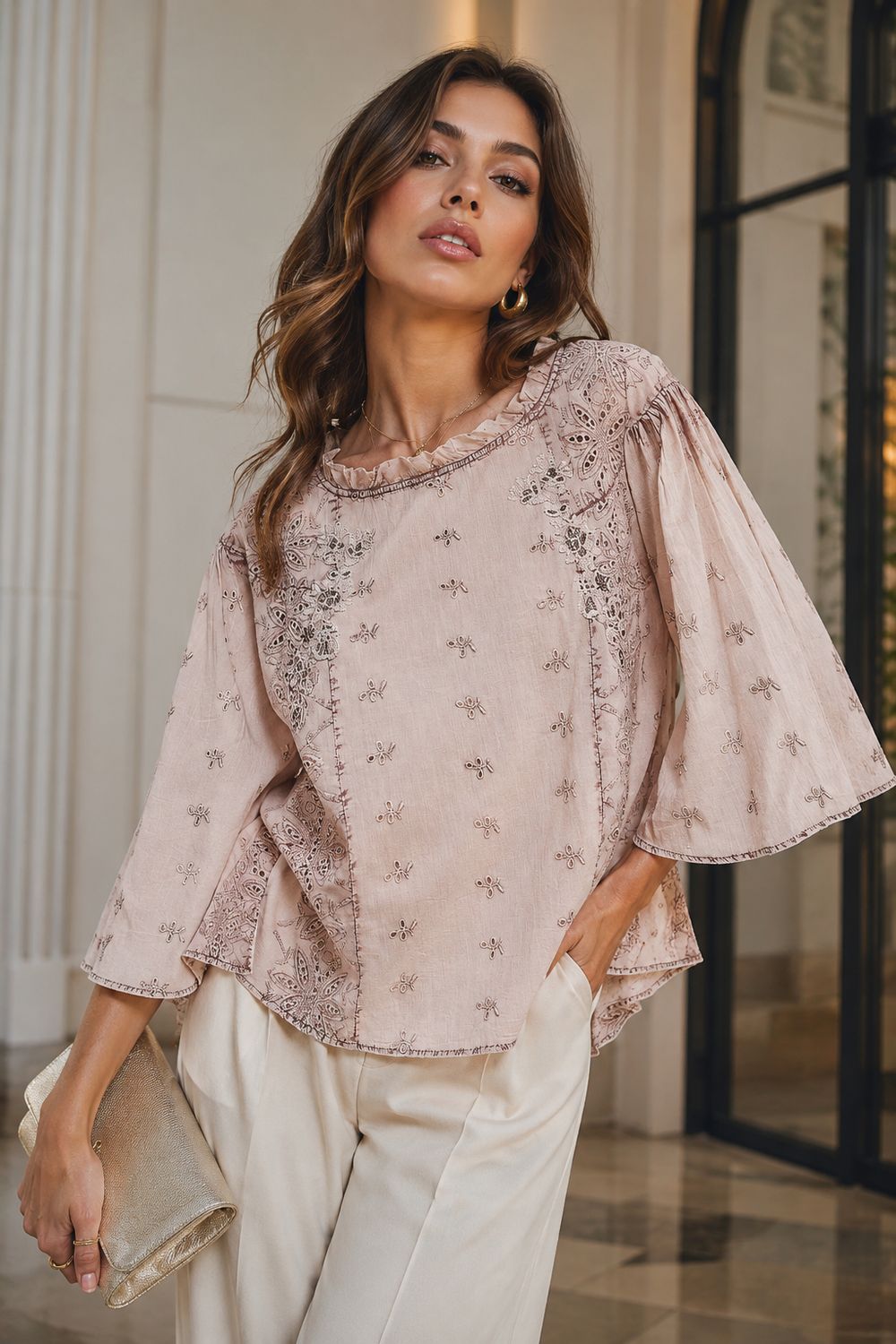 embroidered blouse