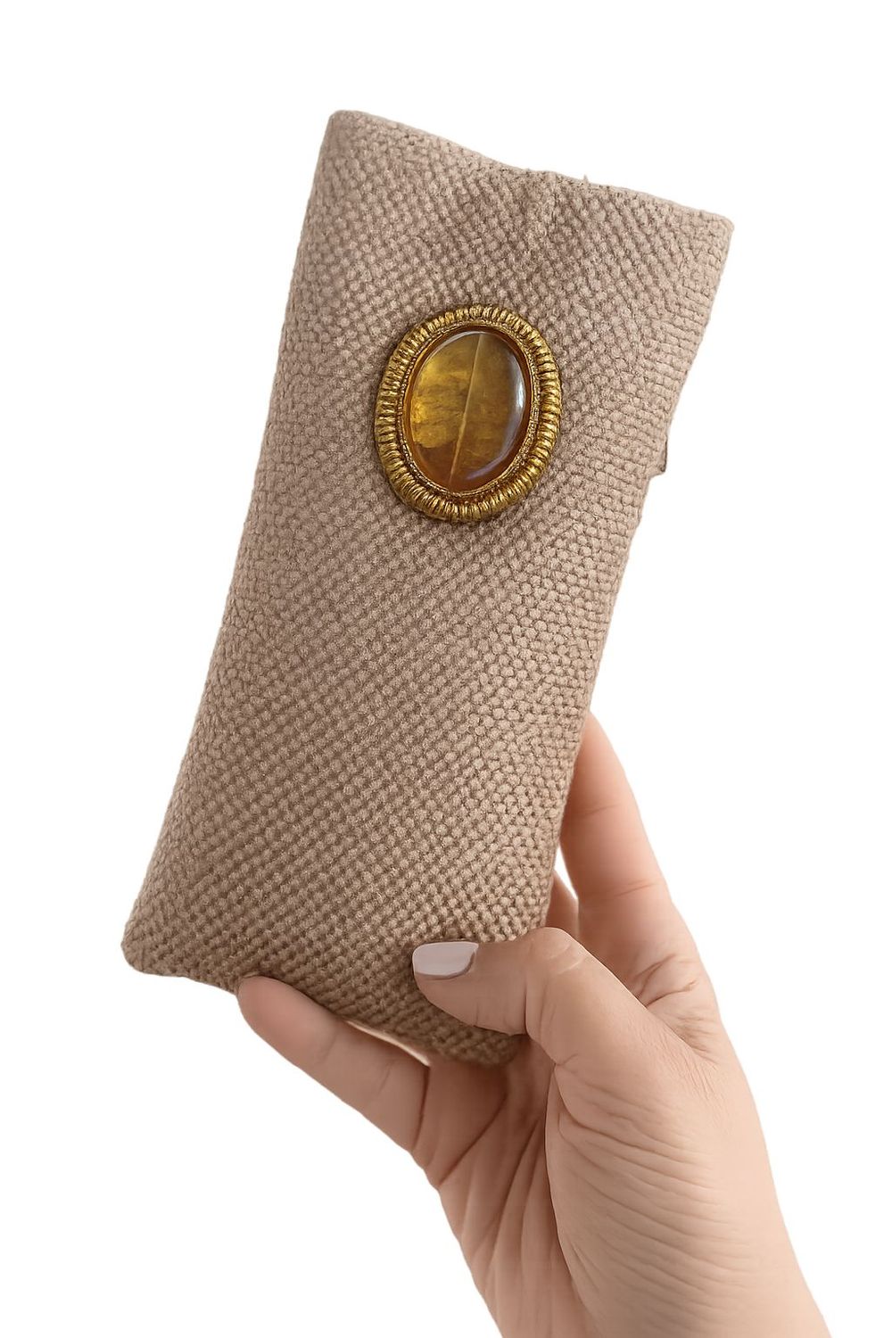 Stone Accent Phone Crossbody