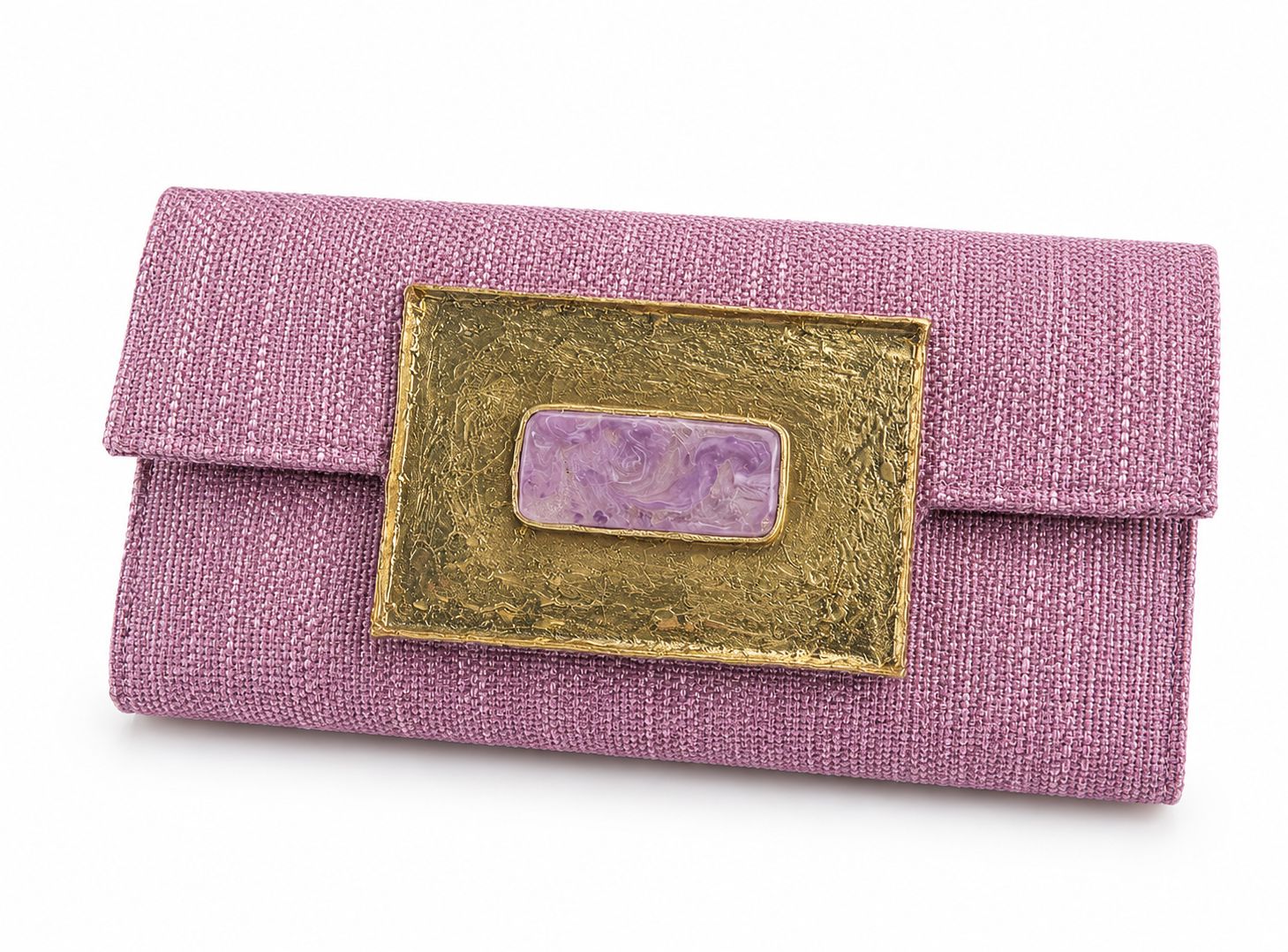 Blush Brass Clutch