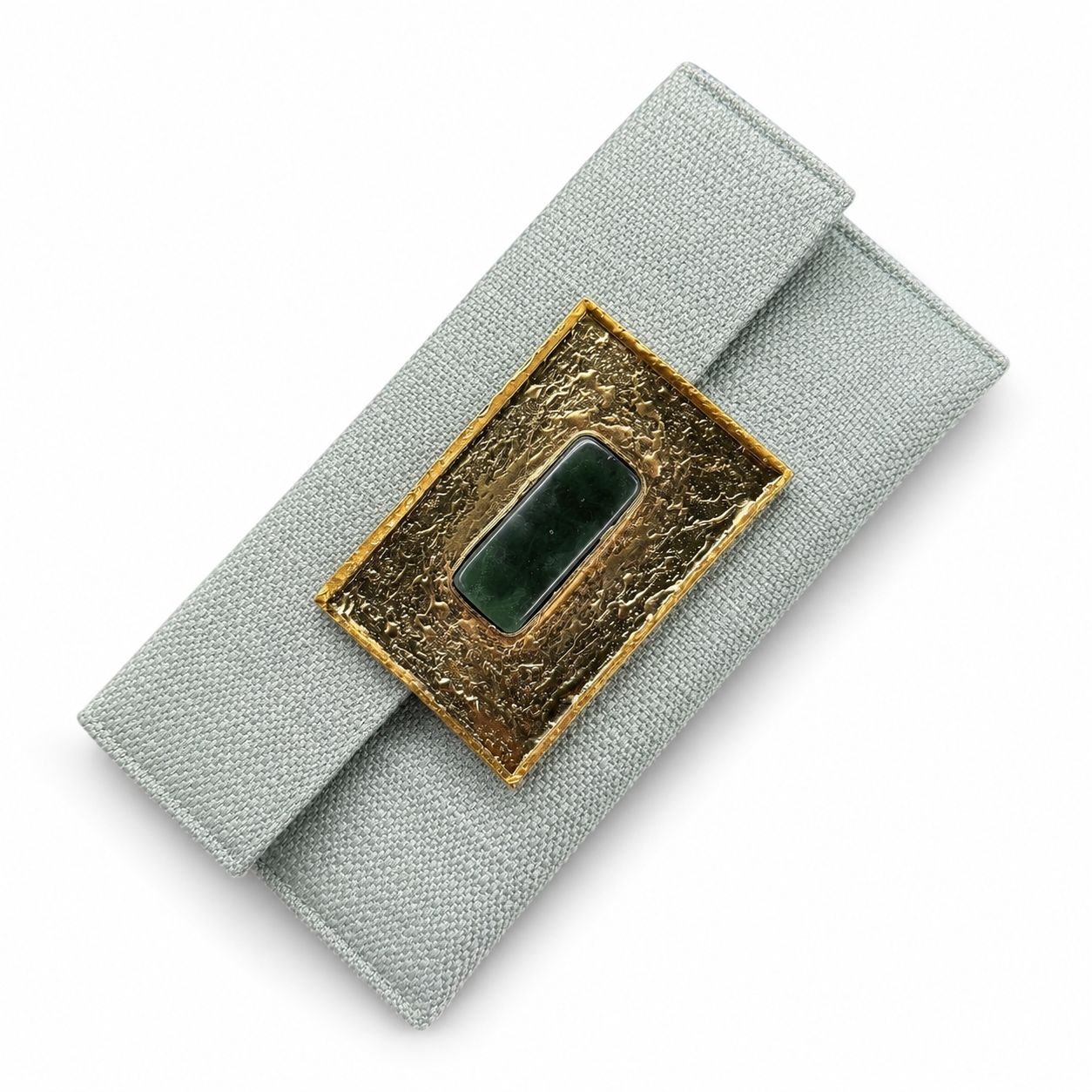 Sage Brass Clutch