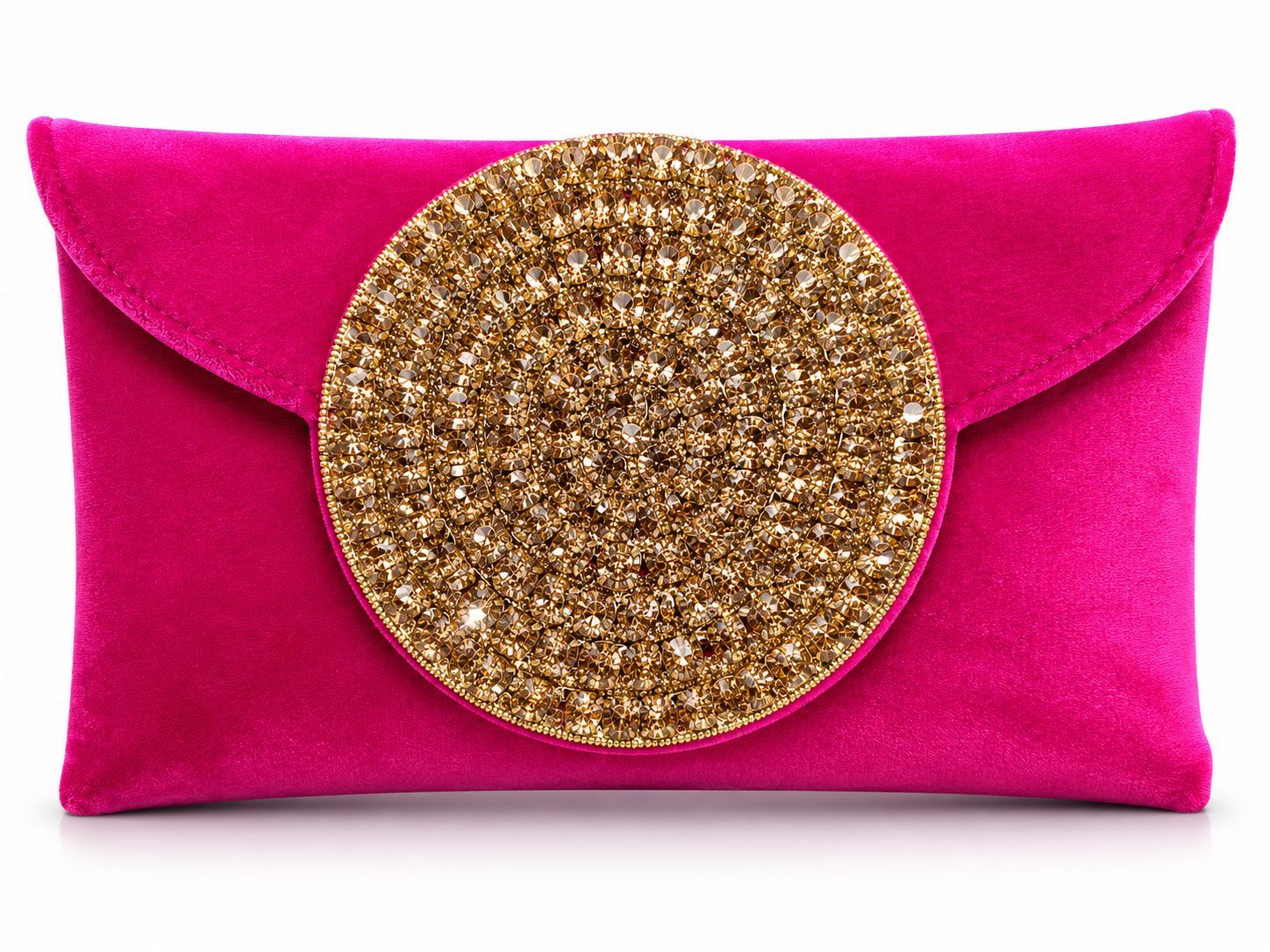 Fucsia Velvet Clutch