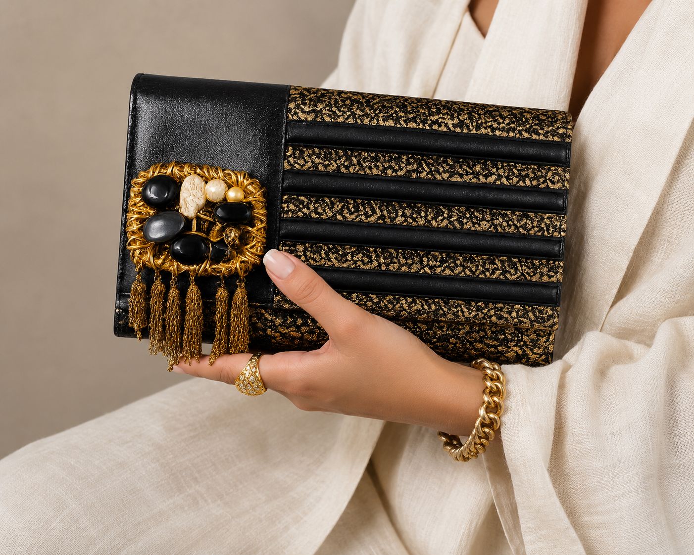Midnight Glam Clutch