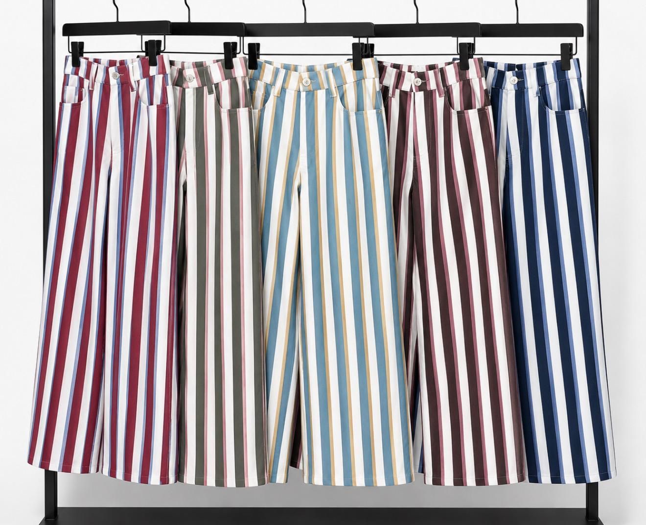 Stripes stretch Pants One size