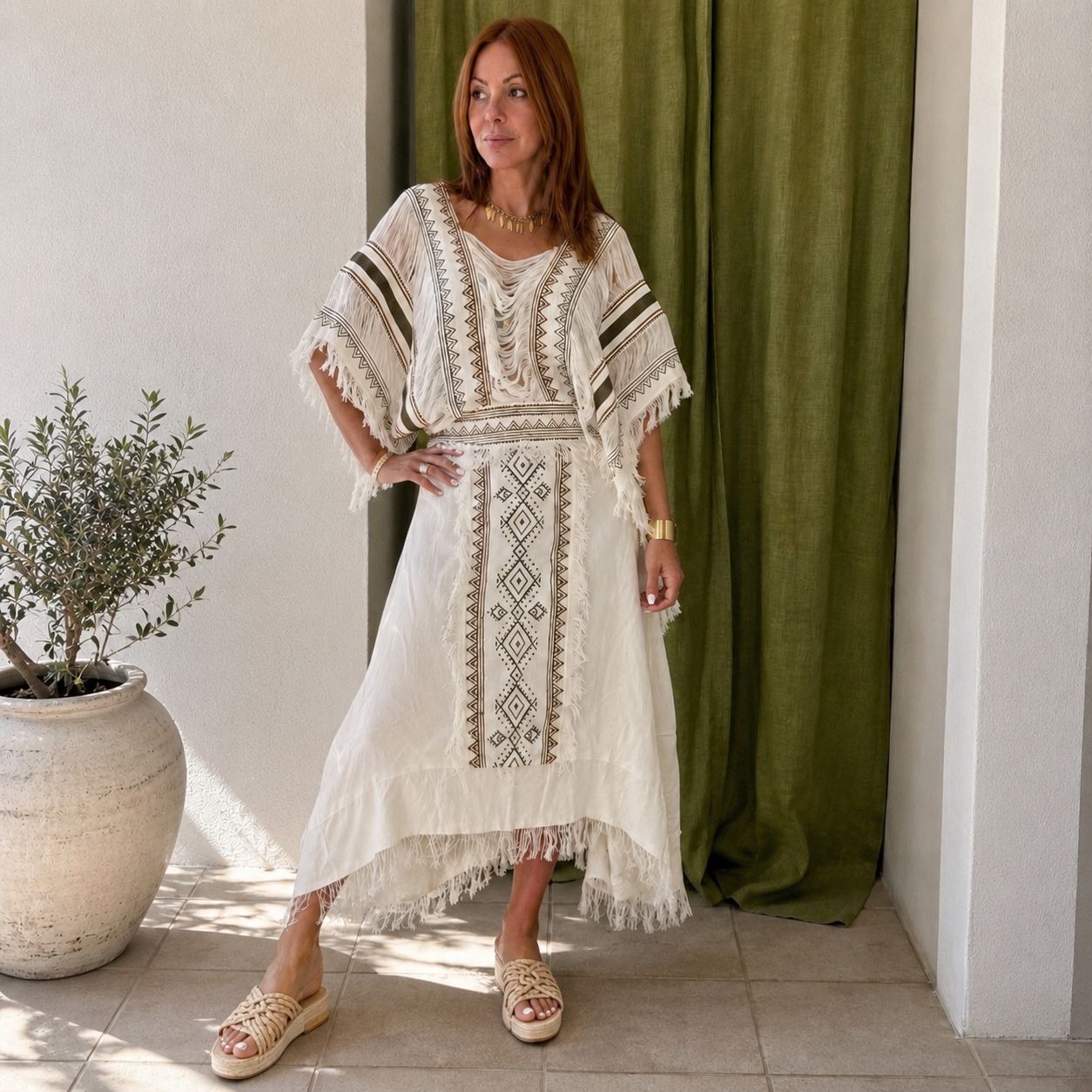 Boho Fringe Cotton set