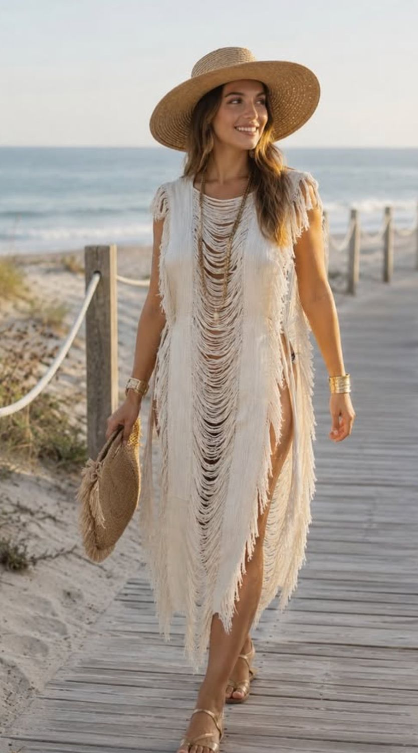 Costal fringe Cover up