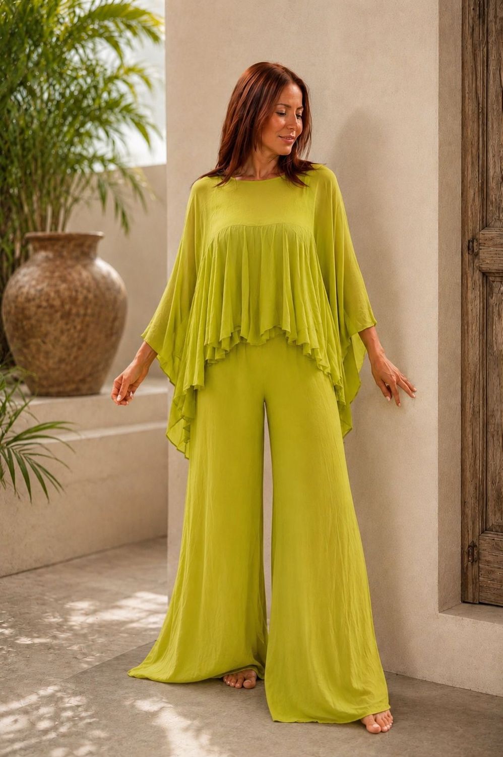 Breeze cape pant set