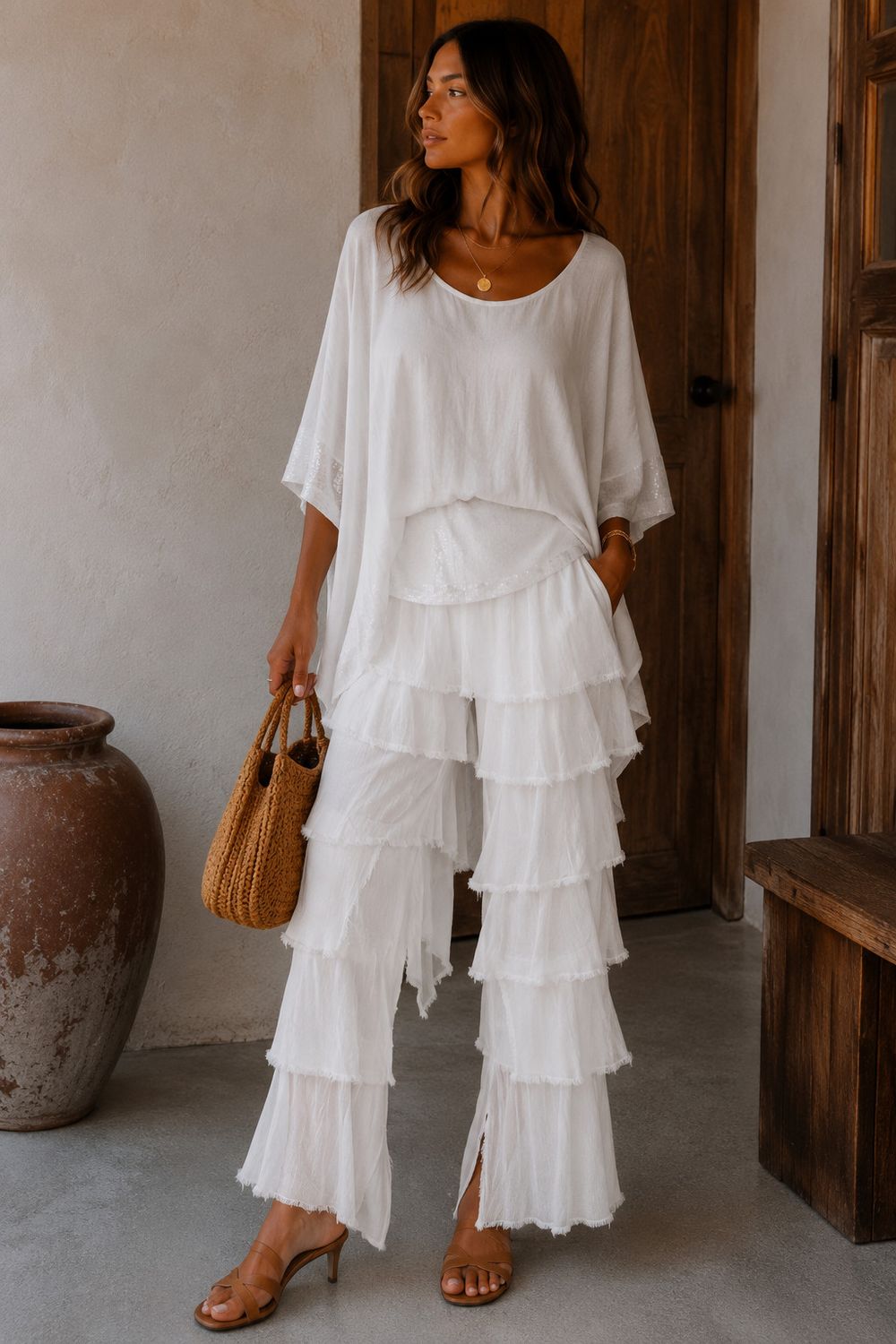 Sequin Breeze Tunic And pant