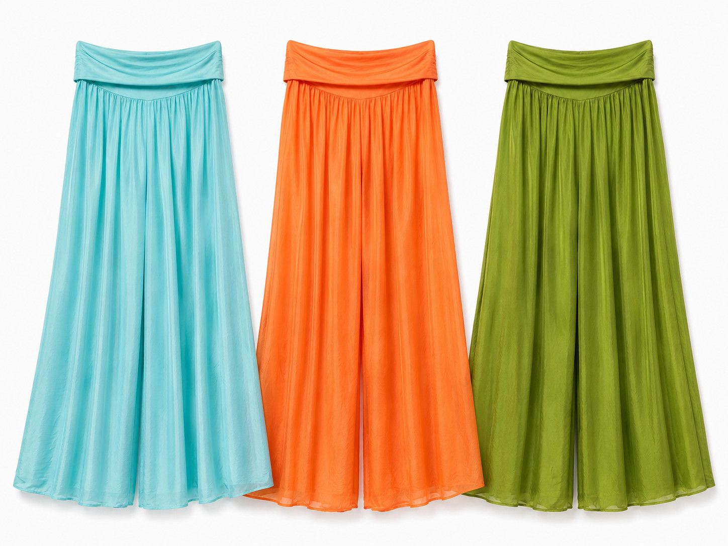 Silk Flow Palazzo Pants one size