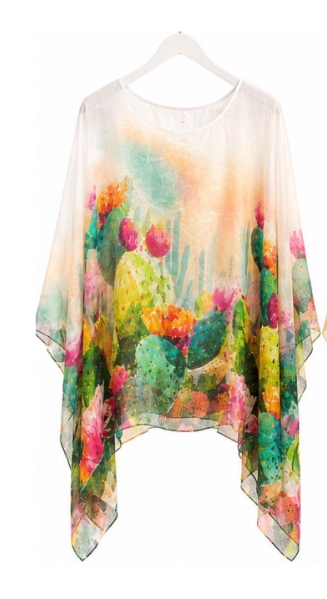 Desert Bloom Tunic, Size: White