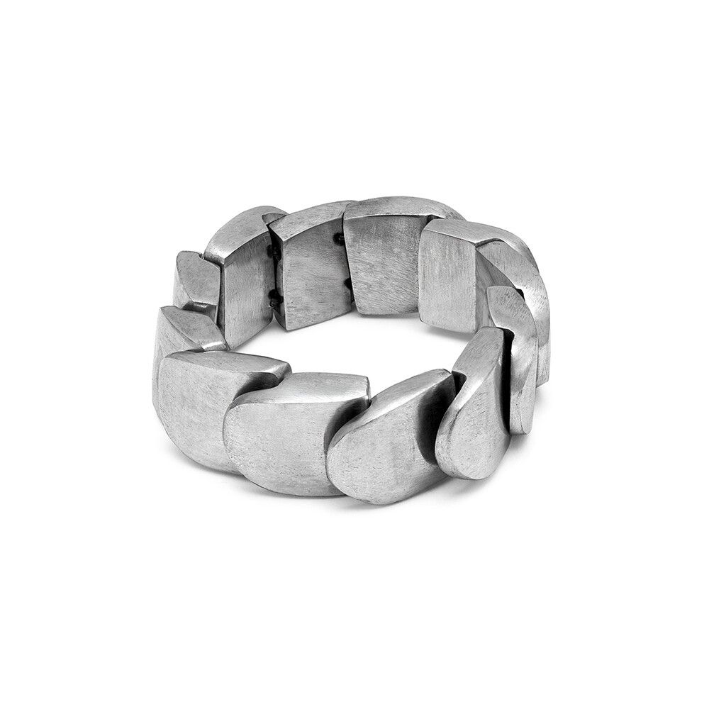 al01173BRACELET ELASTIQUE 12 DEMI OVALES