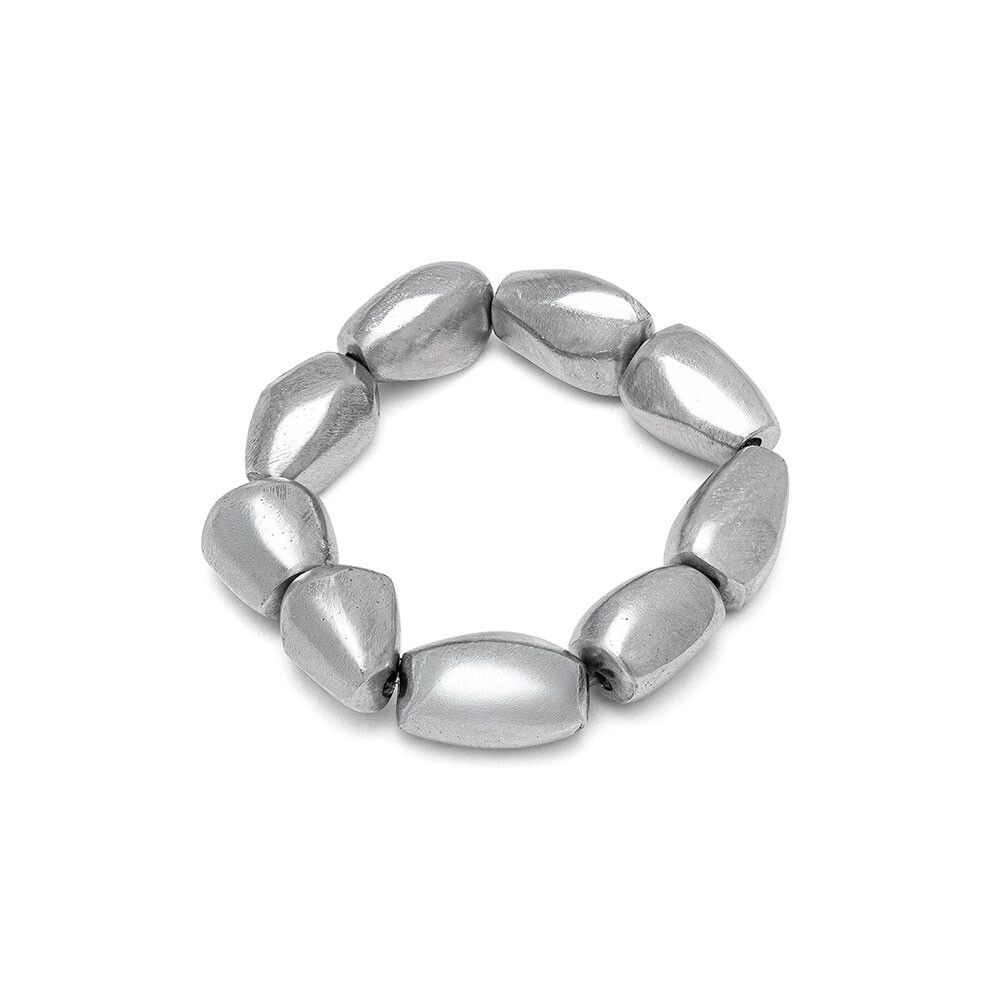al01185BRACELET ELASTIQUE 10 CAILLOUX IRREGULIE