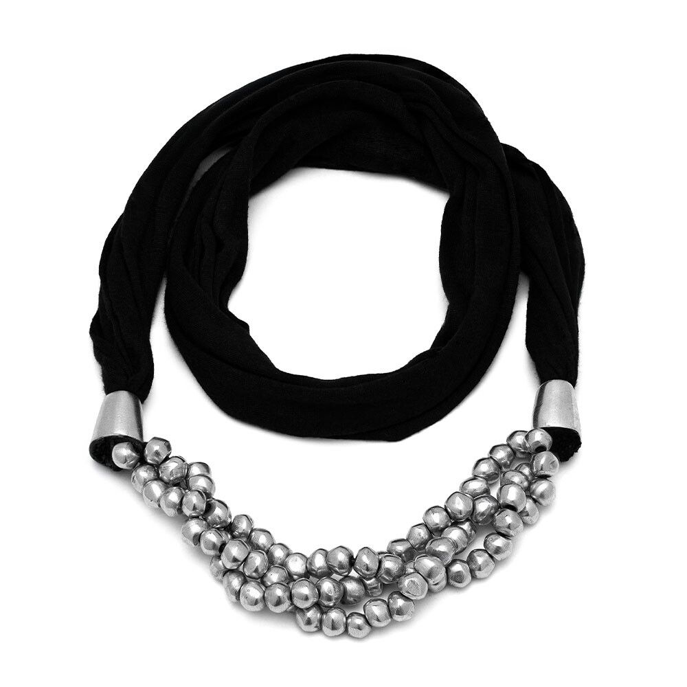 al10022COLLIER LYCRA 75 PETITES BOULES
