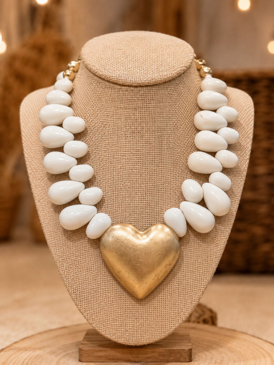 Golden Heart  Necklace