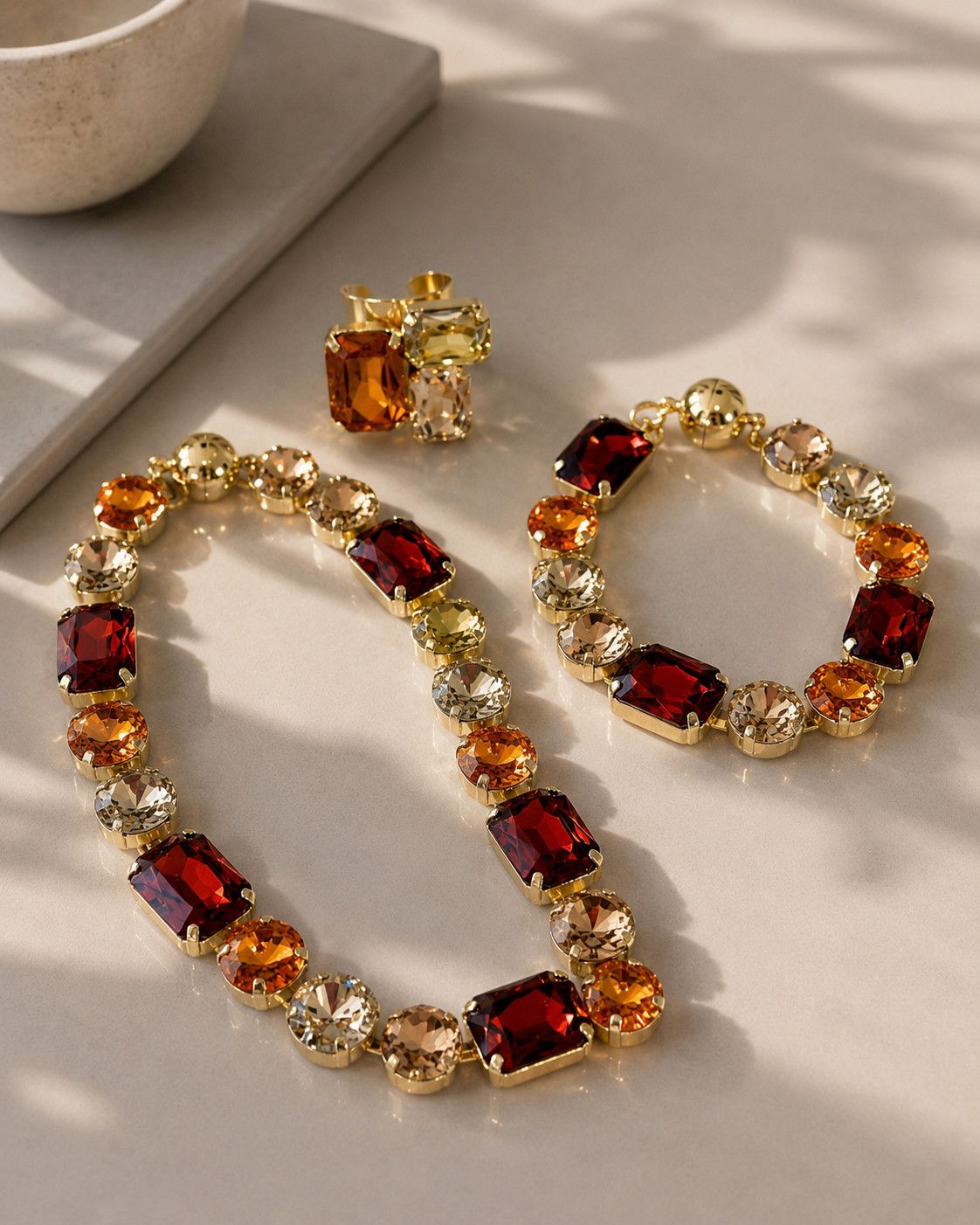 Autumn Crystal Jewelry Set