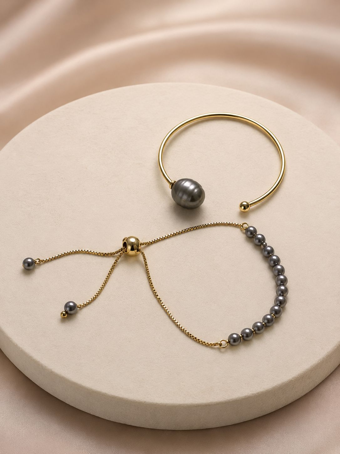 Twilight Grey Pearl Bracelet