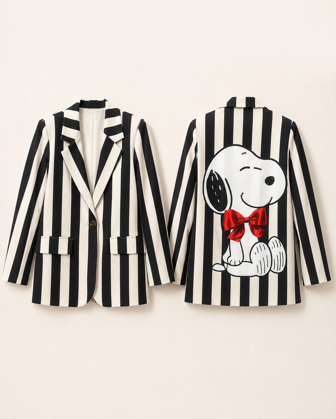 Snoopy Stripe Blazer