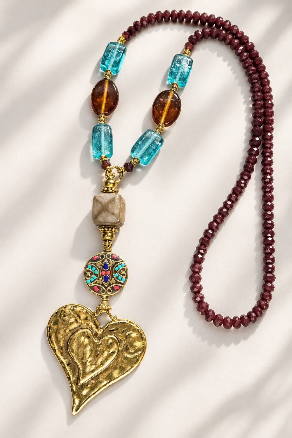Boho Heart Necklace