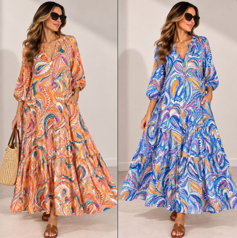 Paisley Midi Dress