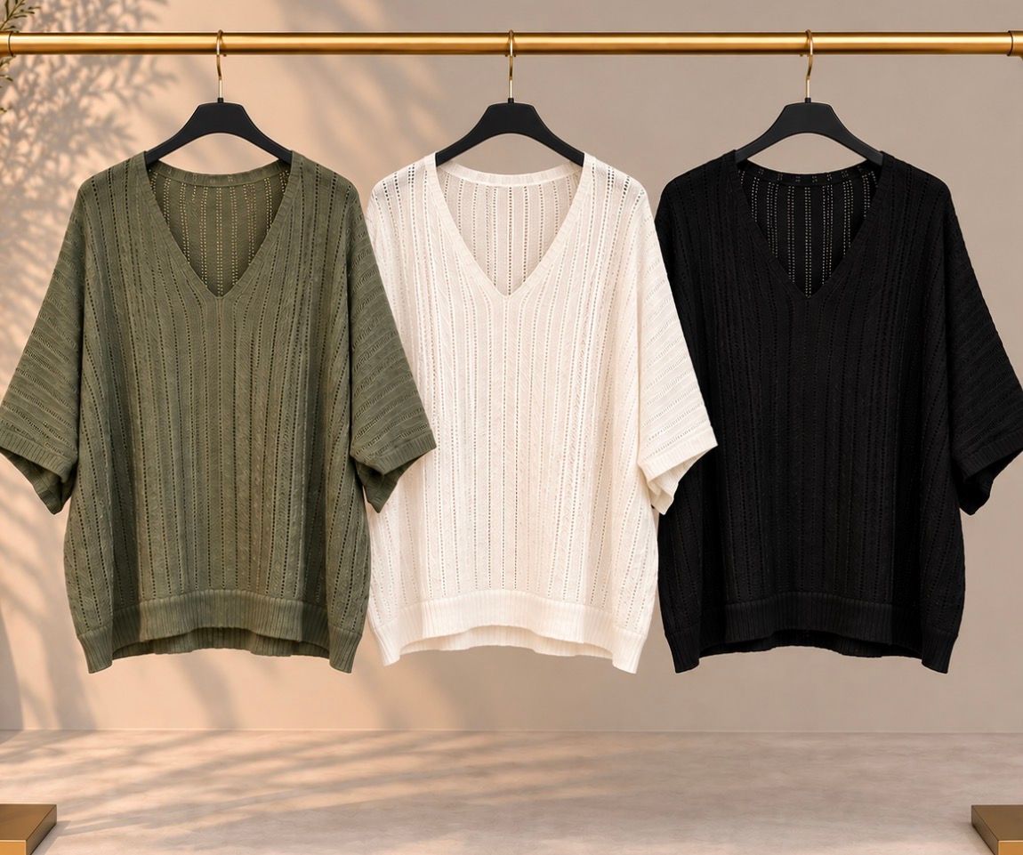 Oversized Open light Knit Top