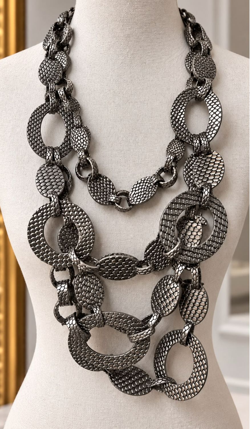 Leather Links Necklace