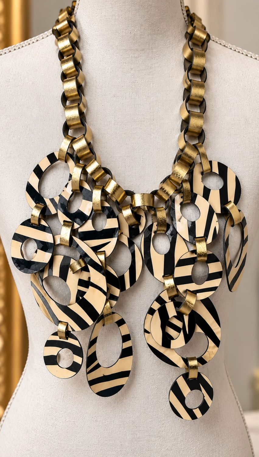 Zebra Statement Necklace