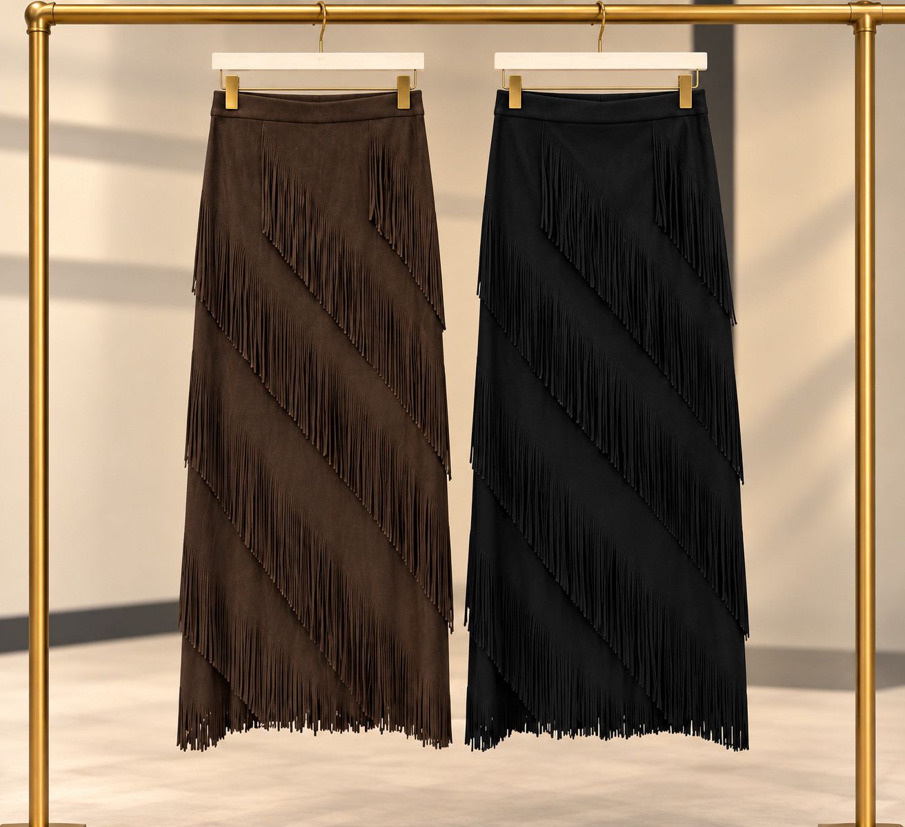 Fringe Maxi Skirt ✨ one size