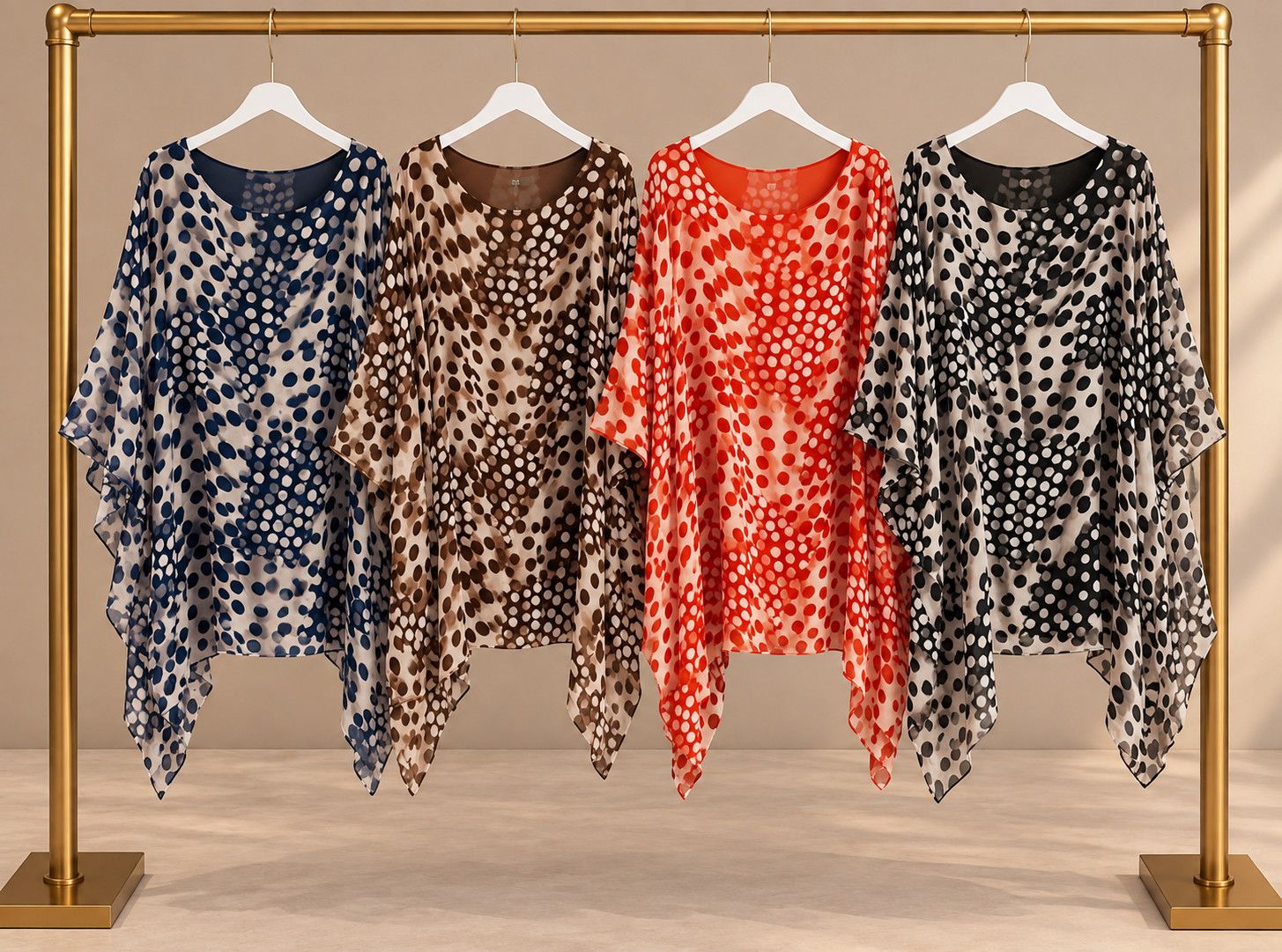 Polkadot silky Tunic one size 