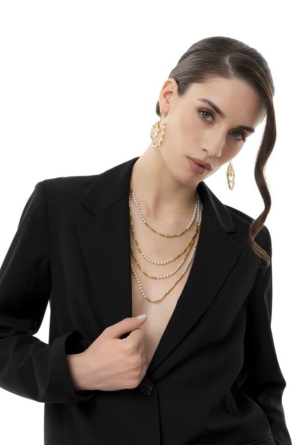 PER1008 COLLANA MULTIGIRO CON PERLE