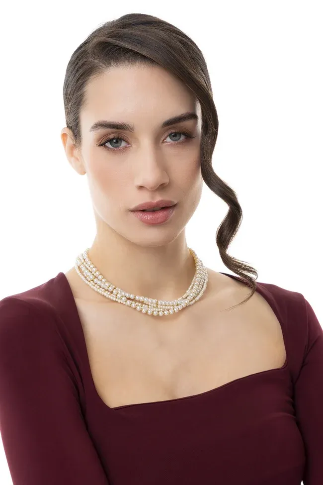 per1006COLLANA MULTIFILO CON PERLE