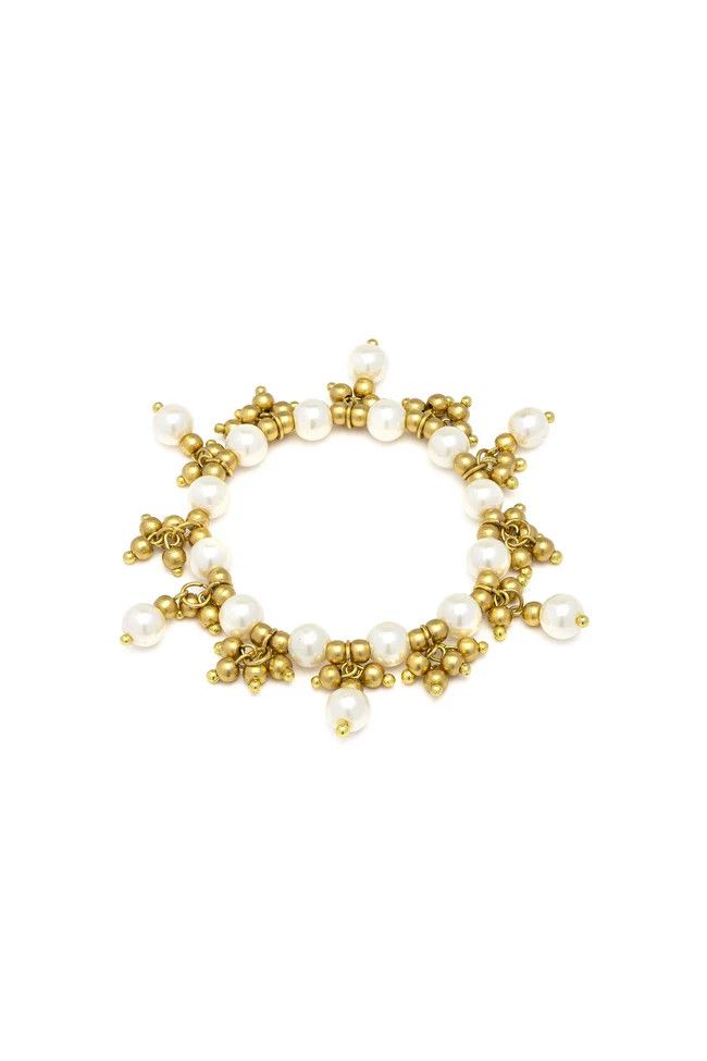 per2008PULSERA DE PUNTO GRUESO CON PERLAS