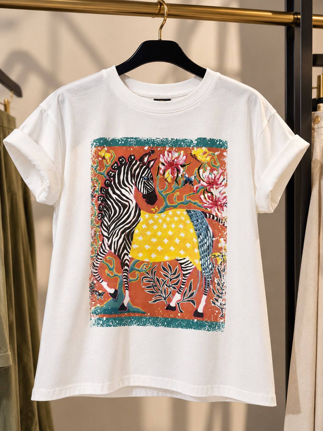 Zebra Art Tee one size
